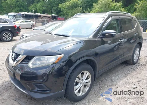 2014 Nissan Rogue Sv из США, поврежденный, VIN 5N1AT2MV3EC754301